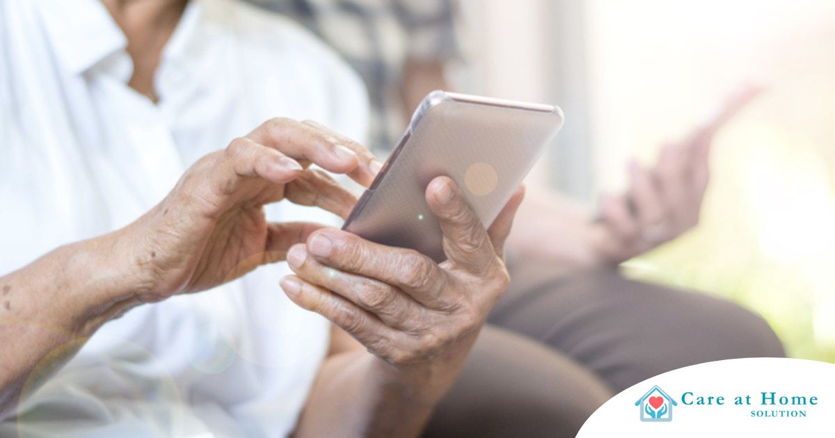 Home care assistance technology in use.