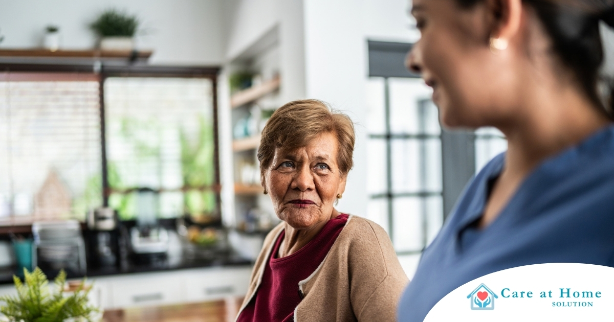 Diabetes Awareness for Caregivers 8 Warning Signs Caregiver provides attentive senior care as part of diabetes awareness